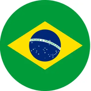 Portuguese round flag icon representing Portugal for learning Portuguese online at Talk and Chalk